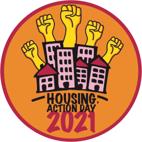 Housing-Action-Day 2021 Button (© housing-action-day.net)