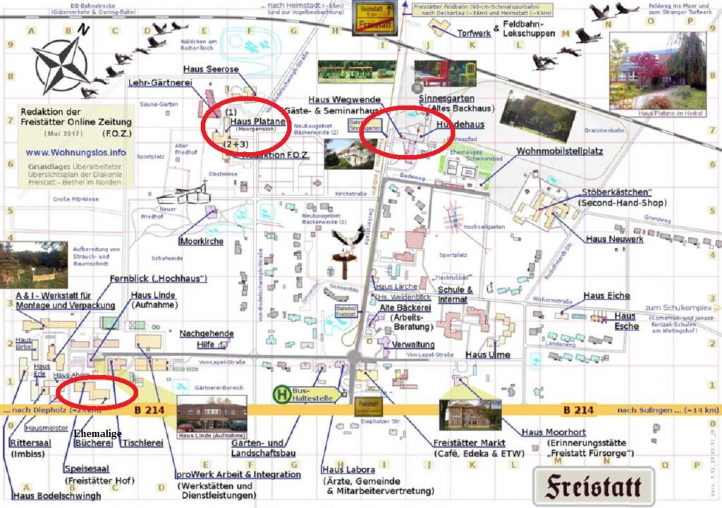 Freistatt-Plan (Wegwende, Buche, Platane)