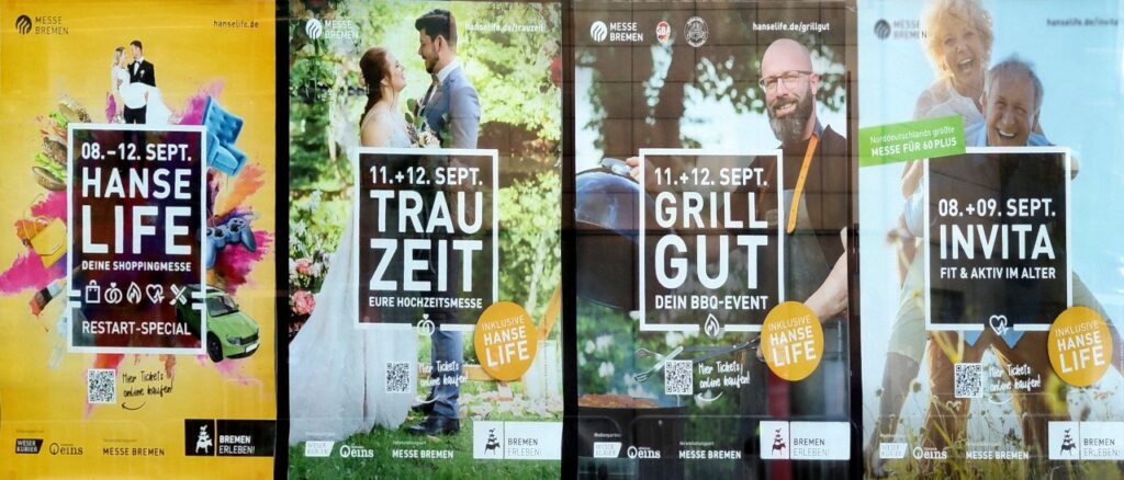 Messe Bremen 2021 - HanseLife und Invita - HanseLife, TrauZeit, GrillGut und Invita 2021