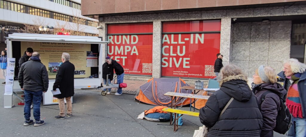 Schlafen statt Strafen - Dortmund, Kampstraße - 28.01.2023 - Das Rundumpaket