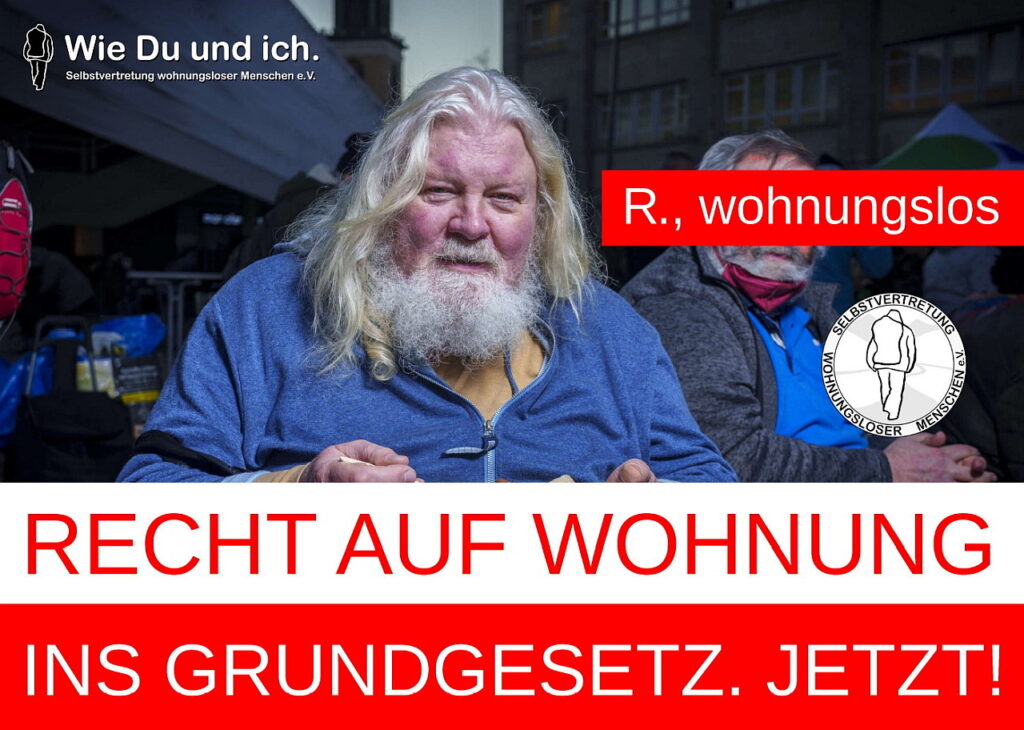 Selbstvertretung wohnungsloser Menschen e. V. - Recht auf Wohnung - Seite 1