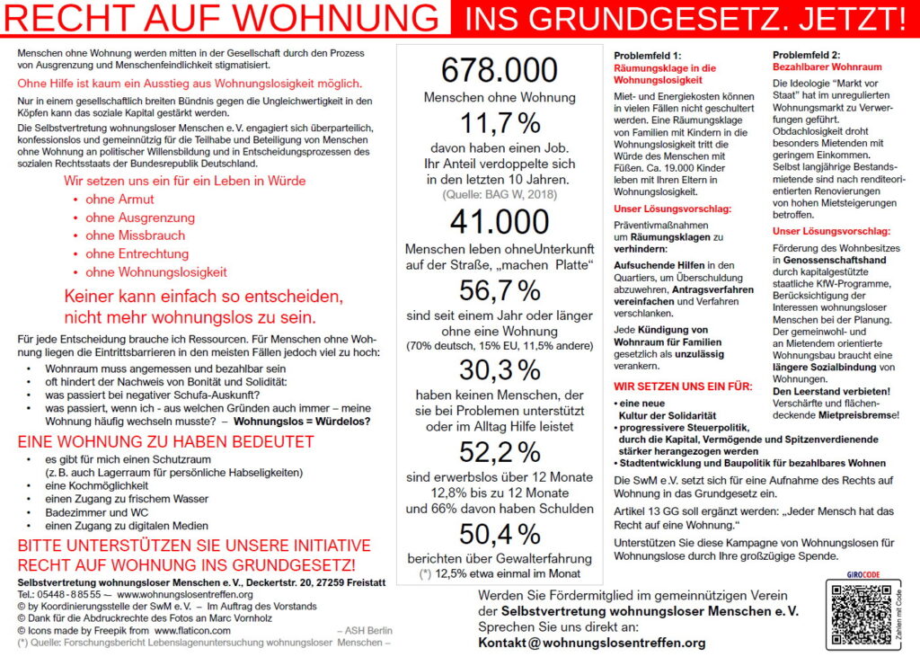 Selbstvertretung wohnungsloser Menschen e. V. - Recht auf Wohnung - Seite 2