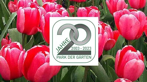 Park der Gärten Jubiläumssaison 2023 Titel