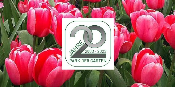 Park der Gärten Jubiläumssaison 2023 Titel