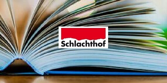 Schlachthof Lesung in fröhlicher Runde 2023 Titel