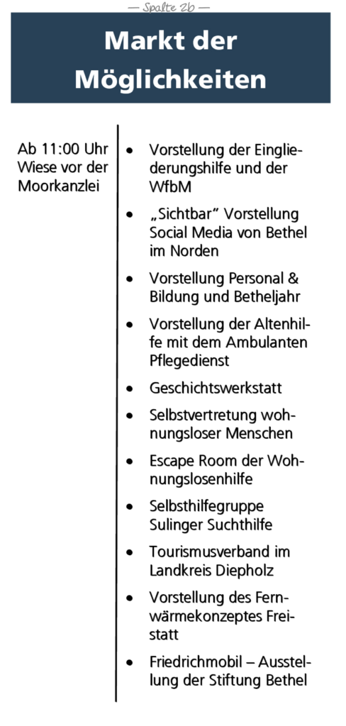 Programm Jahresfest Freistatt - Spalte 2b