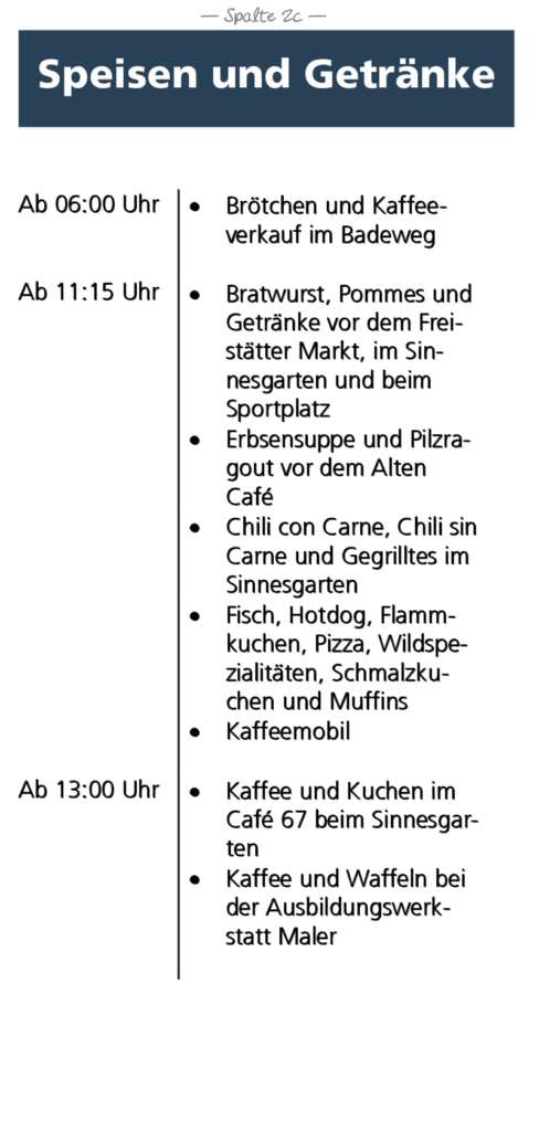 Programm Jahresfest Freistatt - Spalte 2c