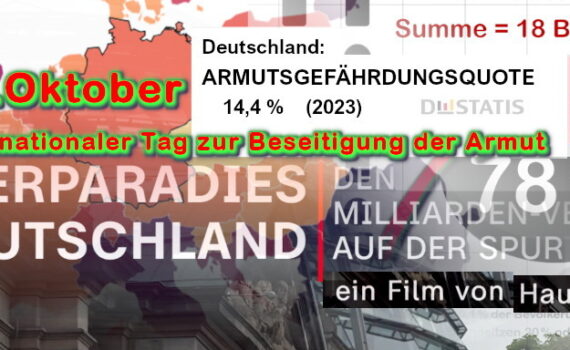 DE als Steuerparadies mit hoher Armutsgefährdungsquote