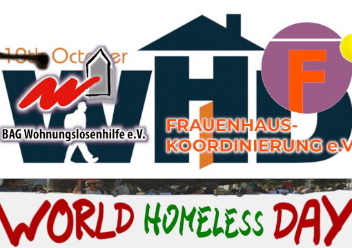 BAG Wohnungslosenhilfe und FrauenhausKoordinierung zum World Homeless Day 2024