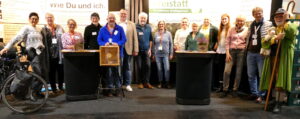 Dann gab es Gedränge am Stand der Selbstvertretung wohnungsloser Menschen e. V.