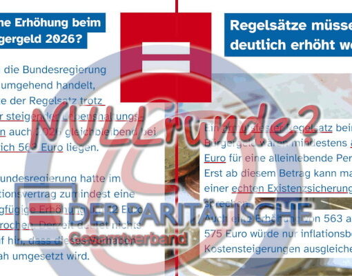 Paritaetischer -Nullrunde beim Bürgergeld 2026 ?