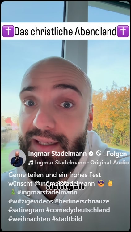 Facebook - Ingmar Stadelmann - eine erste Advents-Botschaft 2025