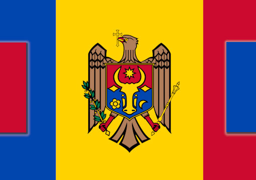 Flagge von Moldova (wikimedia - PD)
