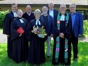 Bethel im Norden - Einführung Pastorin Gunda Hansen - Kirchengemeinde Freistatt - 4. Juni 2023 (P.Krause, P.Strehlow, D.Dymarski. P.Hansen, F.Kruse, C.Freye, P.Flug, P.Pohl)