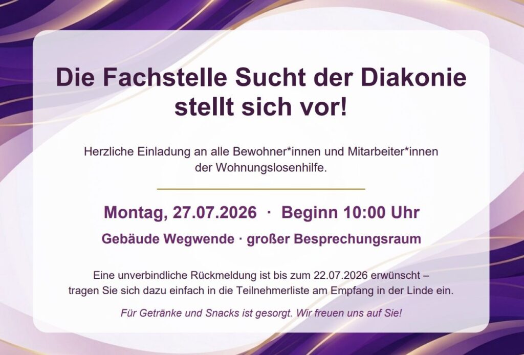 Fachstelle Sucht der Diakonie - 2026